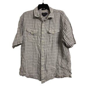 Pendleton Malone Plaid Lenin Button Up‎ Shirt Size L